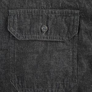 Wrangler Authentics‎ ZHCLB2A Mens XL Black Long Sleeve Button Front Shirt